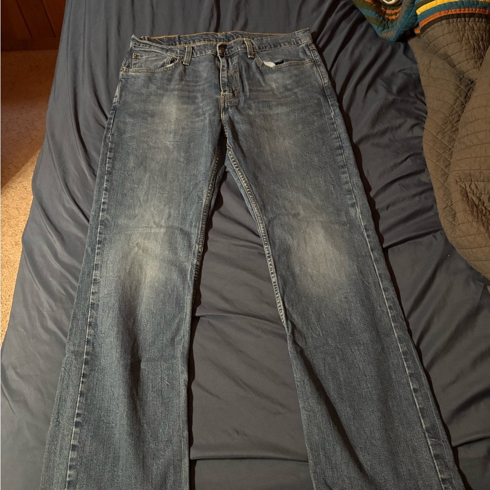 Vintage Levi's Men's Bootcut Jeans - Blue 527 36x32